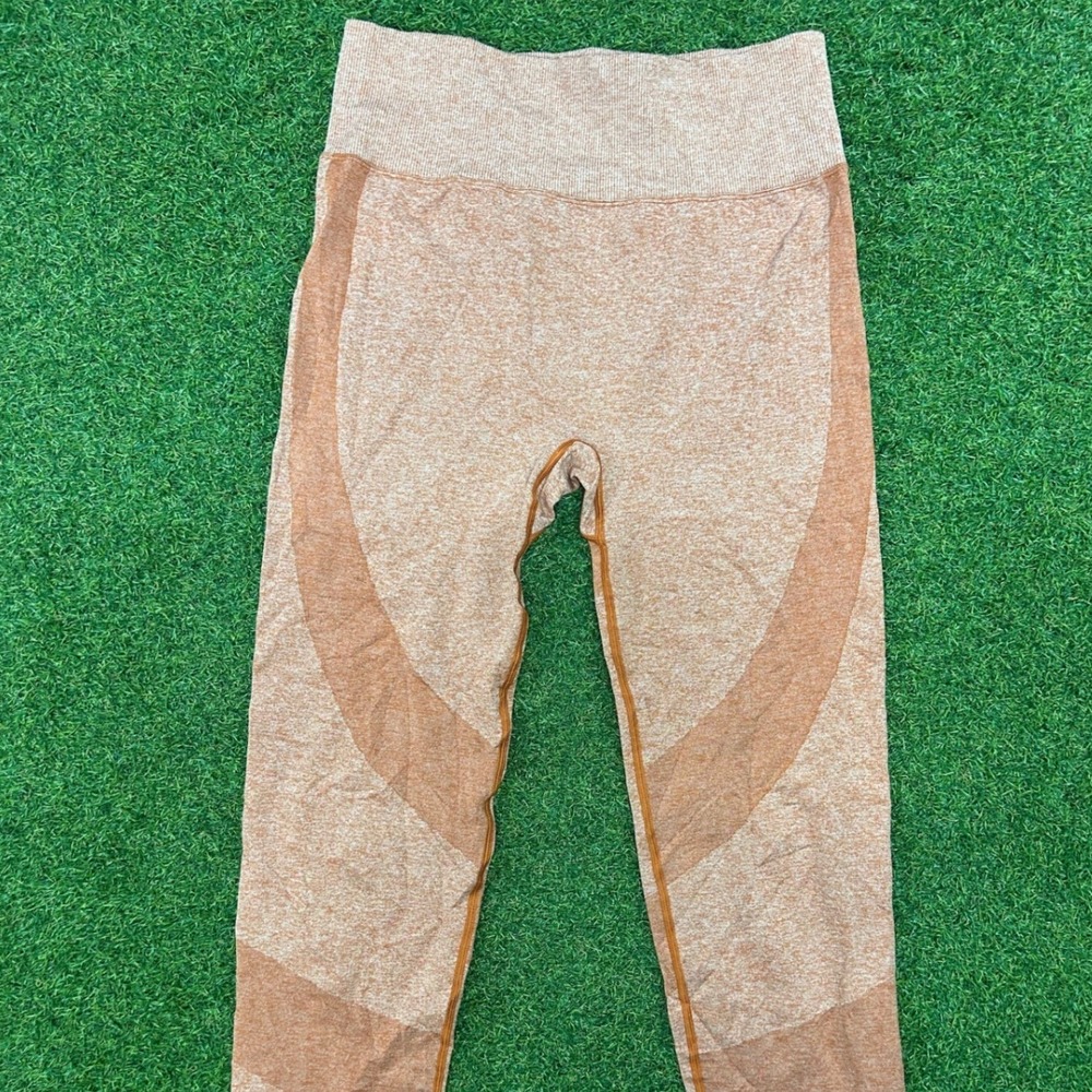Victoria's Secret PINK Active‎ Seamless High Waist Leggings Orange Marl Large